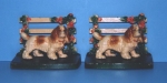 Click to view Cocker Spaniel by Fence Bookends photos