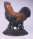 Click to view Rooster Bradley and Hubbard Door Stop photos
