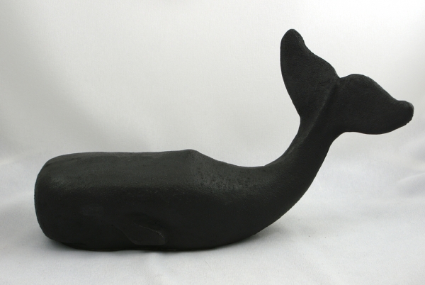 cast iron whale bookends