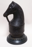 Click to view Horse Head Finial Hitching Post photos