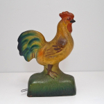 Click to view Composition Rooster Chicken Squeak Toy  photos
