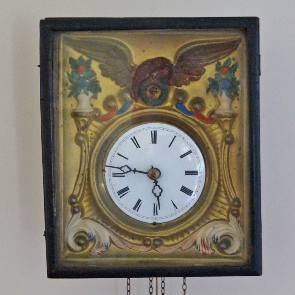 Antique Wag On The Wall Clock 