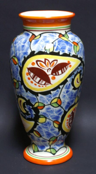  Art Deco Pottery Czech Flower Vase