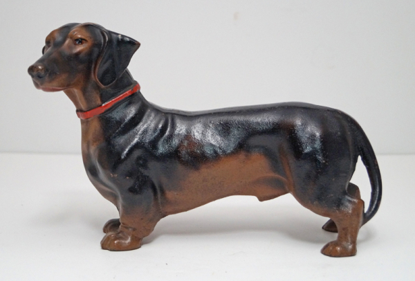 cast iron bookends dog hubly