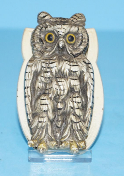 Antique Snowy Owl Cast Iron Doorknocker