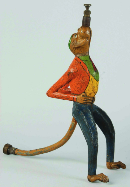 Antique Monkey Cast Iron Lawn Sprinkler
