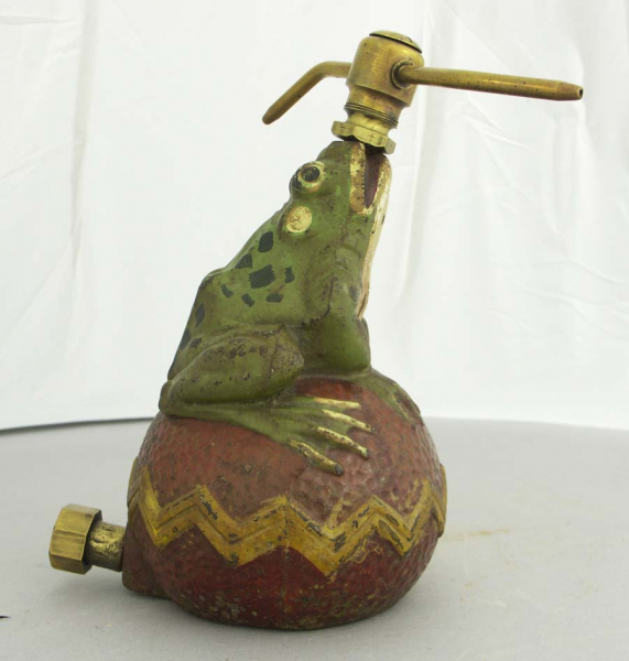 Antique Frog on Ball Cast Iron Lawn Sprinkler