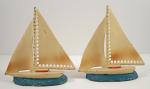 Thumbnail Image: Antique Sailboat Cast Iron Hubley Bookends