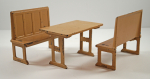 Thumbnail Image: Kitchen Table w/ Benches Cast Iron Toy