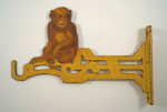 Click to view Antique Monkey Cast Iron Plant Holder  photos
