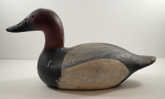 Click to view Canvas Back Duck Cast Iron Sink Box Decoy photos