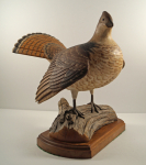 Thumbnail Image: Life-Size Ruffed Grouse Wood Carving Finney