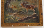 Thumbnail Image: Antique Elk Cast Iron B&H Plaque Folk Art
