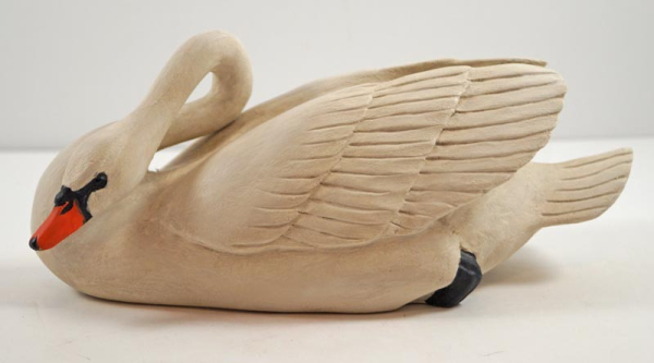 Mute Swan Wood Carving by Robert Moreland 