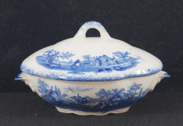 Child’s Blue China Toy Vegetable 5 3/8” 