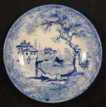 Thumbnail Image: Child’s Blue China Toy Plate 4” 