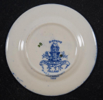 Thumbnail Image: Child’s Blue China Toy Plate 4” 