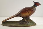 Click to view Rare Antique Pheasant Cast Iron Doorstop photos