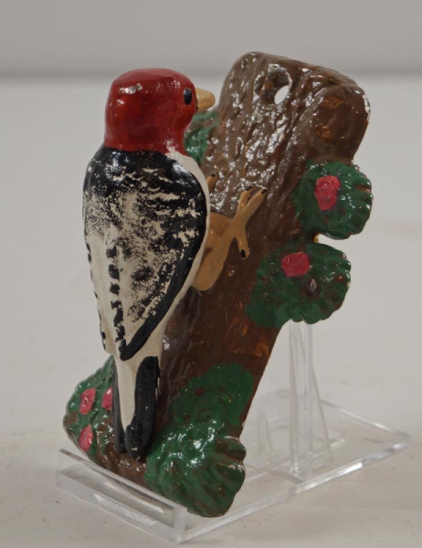 Red Headed Woodpecker Cast Iron Doorknocker