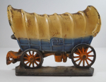 Click to view Antique Conestoga Wagon Cast Iron Doorstop photos