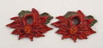 Click to view Mini Poinsettia Cast Iron Candle Holders photos