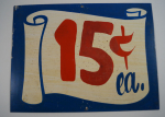 Click to view Antique Soda Fountain Tin Trade Sign #13 photos