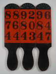 Click to view 3 Wooden Carnival Game Wheel Betting Paddles photos