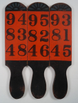 Click to view 3 Wooden Carnival Game Wheel Betting Paddles photos