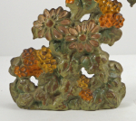 Thumbnail Image: Antique Zinnias Flowers Cast Iron Doorstop