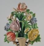 Thumbnail Image: Tulips & Roses Flowers Cast Iron Doorstop 