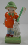Thumbnail Image: Girl w/ Puppy Dog Porcelain Toothbrush Holder