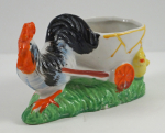 Thumbnail Image: Rooster w/ Egg Cart Ceramic Candy Container