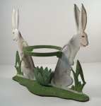 Thumbnail Image:  Antique Rabbit Cast Iron Flower Planter 