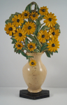 Click to view Black-Eyed Susan Flower Cast Iron Doorstop photos