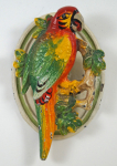 Click to view Parrot on Branch Cast Iron Hubley Doorknocker photos