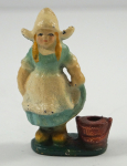 Click to view Dutch Girl Cast Iron Pencil Holder, PWT photos