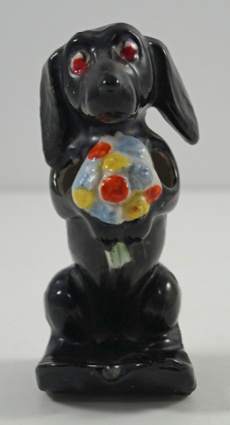 Dachshund Dog Porcelain Toothbrush Holder