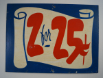 Click to view Antique Soda Fountain Tin Trade Sign #10 photos