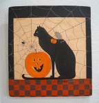 Click to view Original Halloween Painting by Warren Kimble  photos