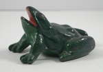 Click to view Antique Croaking Frog Cast Iron Doorstop photos