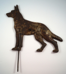 Click to view German Shepherd Cast Iron Lawn Ornament photos