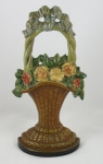 Click to view Mixed Flowers in Wicker Basket Door Stop photos