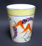 Thumbnail Image: Hand painted Art Deco Pottery Czech Vase