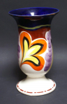 Thumbnail Image: Hand Painted Art Deco Pottery Czech Vase 