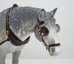 Thumbnail Image: Dapple Gray Carriage Horse Cast Iron Doorstop