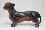 Click to view Dachshund Dog Cast Iron Hubley Doorstop photos