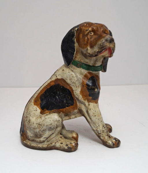 Antique Beagle Dog Cast Iron Doorstop