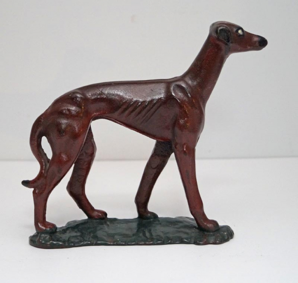 Greyhound Dog Cast Iron Doorstop