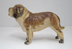 Click to view Antique St. Bernard Dog Cast Iron Doorstop photos