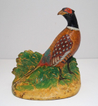 Click to view Antique Pheasant Cast Iron Hubley Doorstop photos
